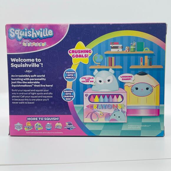 Squishville by Squishmallows- Star Student Playset- NEW - Picture 2 of 6